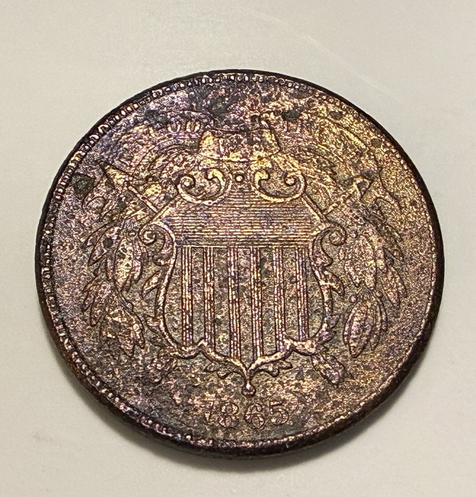 1865 2 CENT PIECE AU Details