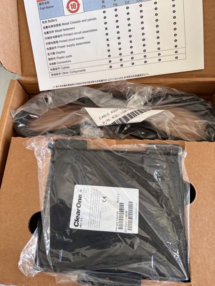 ClearOne INTERACT XLR Microphone Distribution Box - Black NEW!!