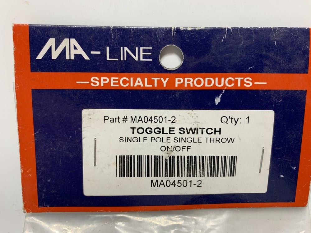 MA-Line MA04501-2 Toggle Switch SPST On/Off
