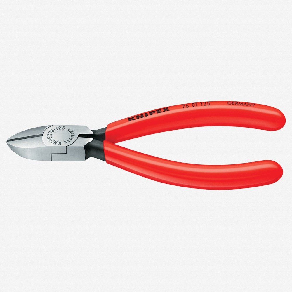 Knipex 5" Diagonal Cutters for electromechanics - Plastic Grip