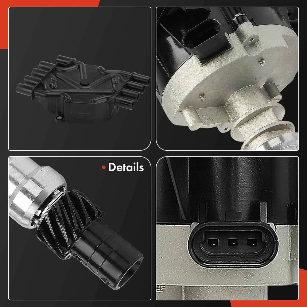 Ignition Distributor w/ Cap & Rotor for Chevrolet C2500 Express 3500 96-00 GMC