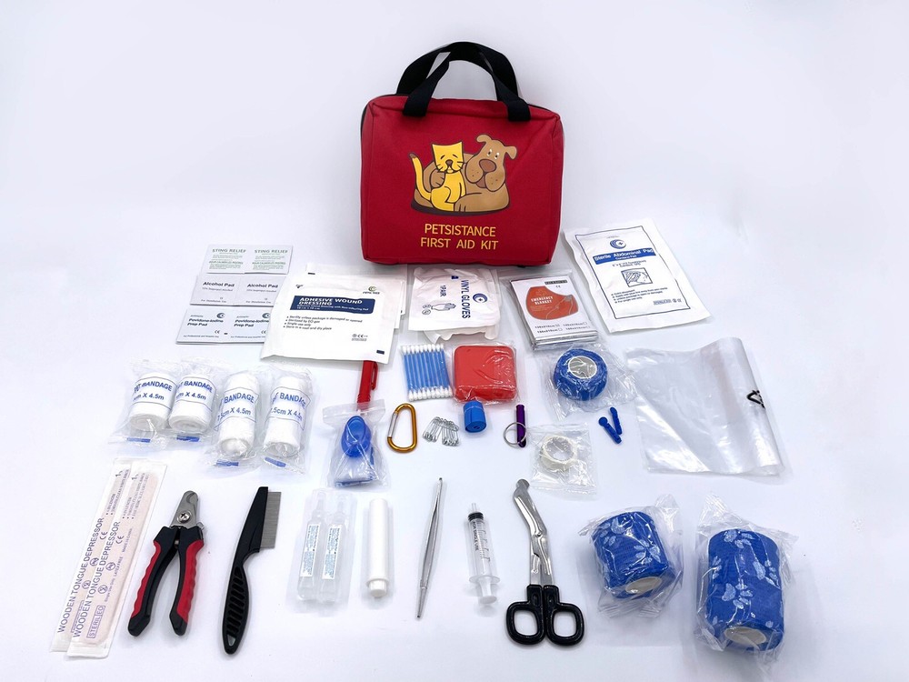 Petsistance 60+ Pc. Pet First Aid Kit - First Response Kit In Sturdy Bag