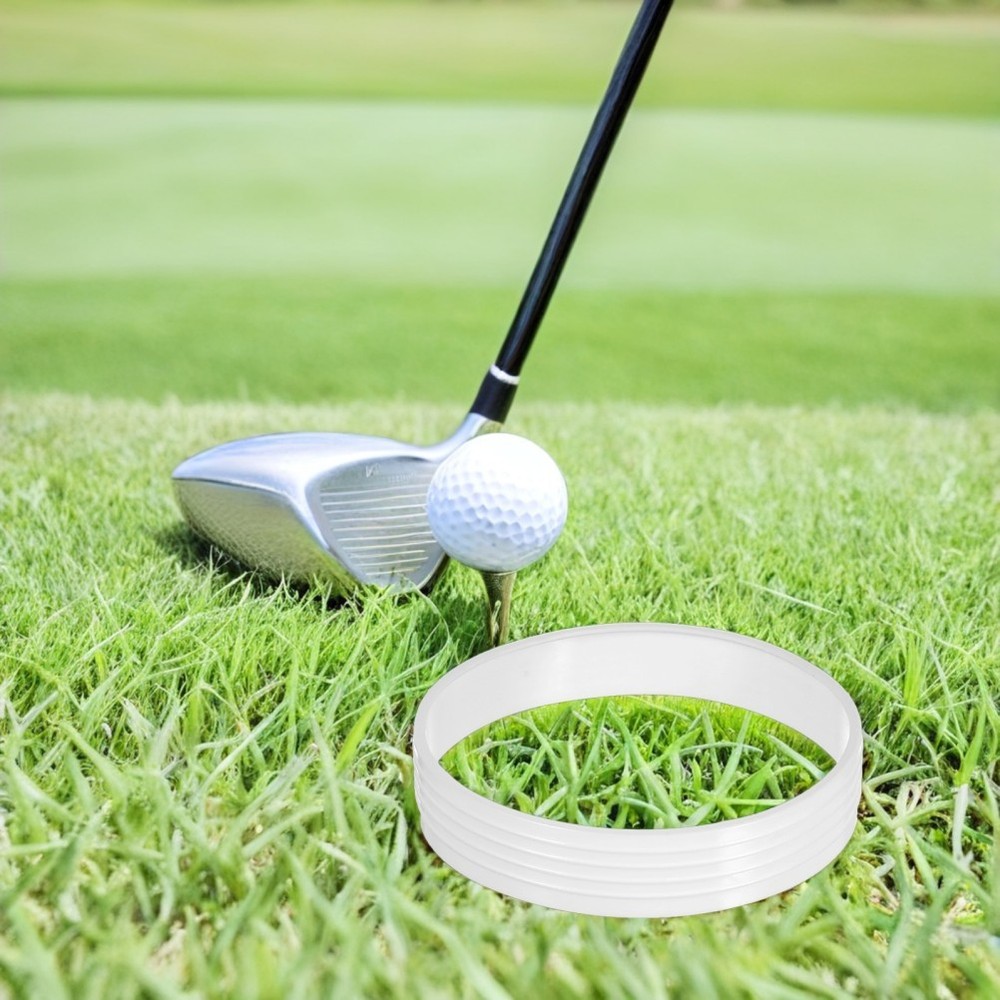 8pcs Putting Ring - White Plastic Golf Practice Hole Rings - Putting Cup Covers