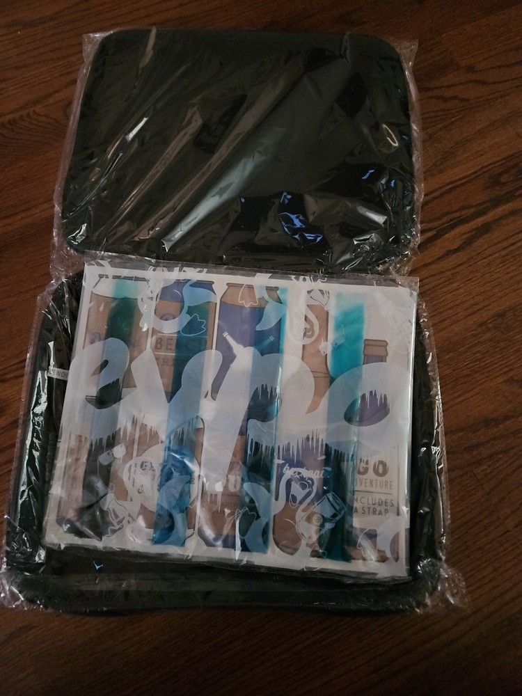 BevPod • Slim Cooler Bag • Leak-Proof & Soft Sided • Comes W/ Strap & Ice Pack