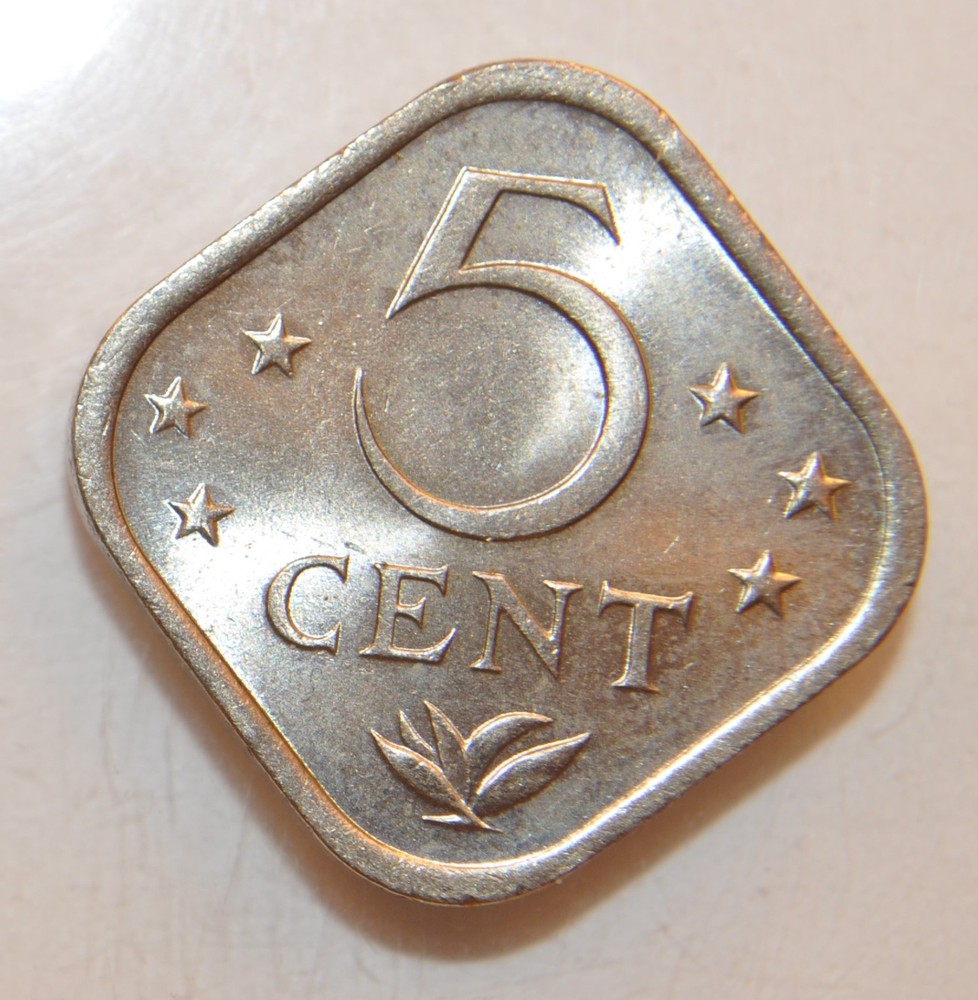 1974 Netherlands Antilles 5 cent - Brilliant Uncirculated