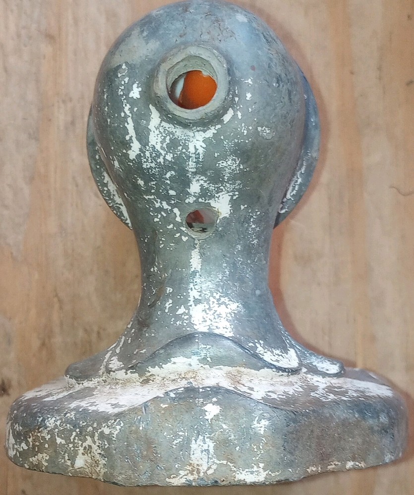 Rare!! Antique Lead Wall Sconce For An Unknown Electric Light