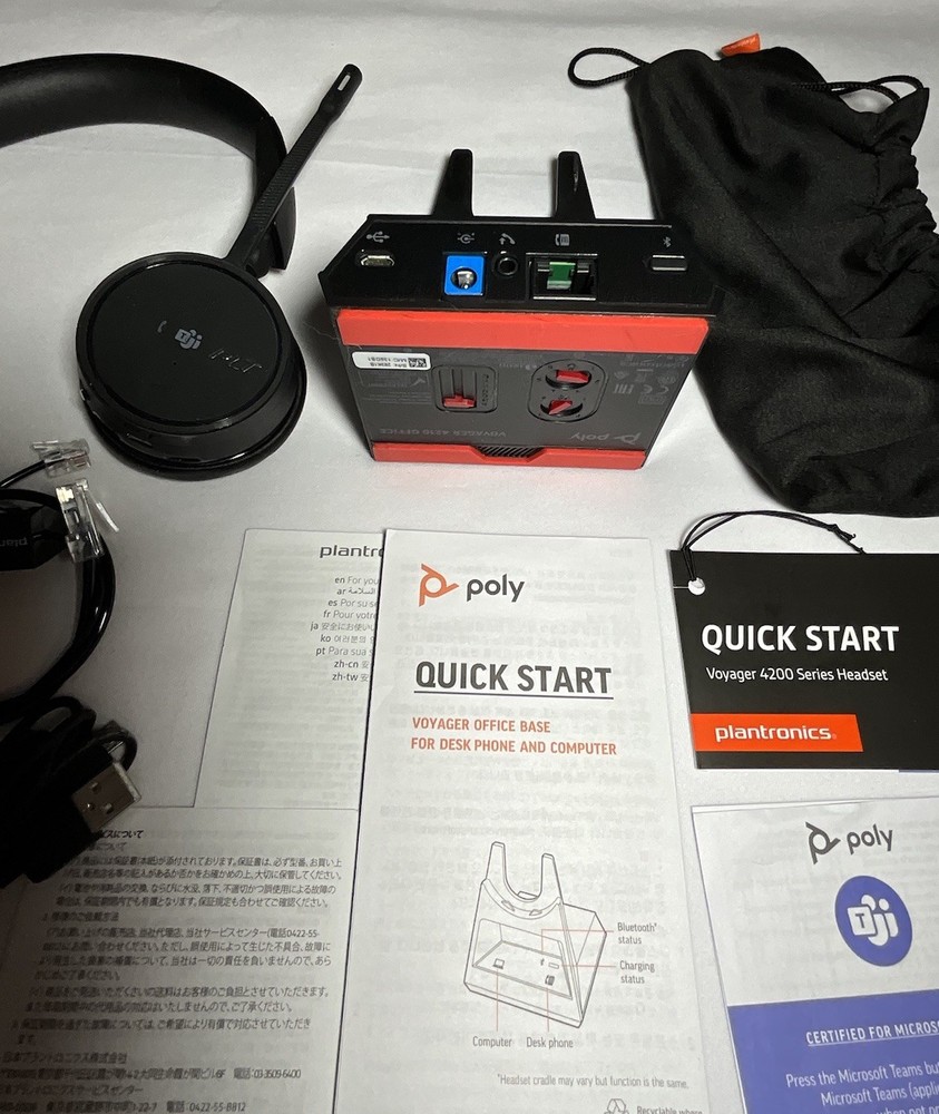 Plantronics Poly Voyager 4210 Headset & Dock