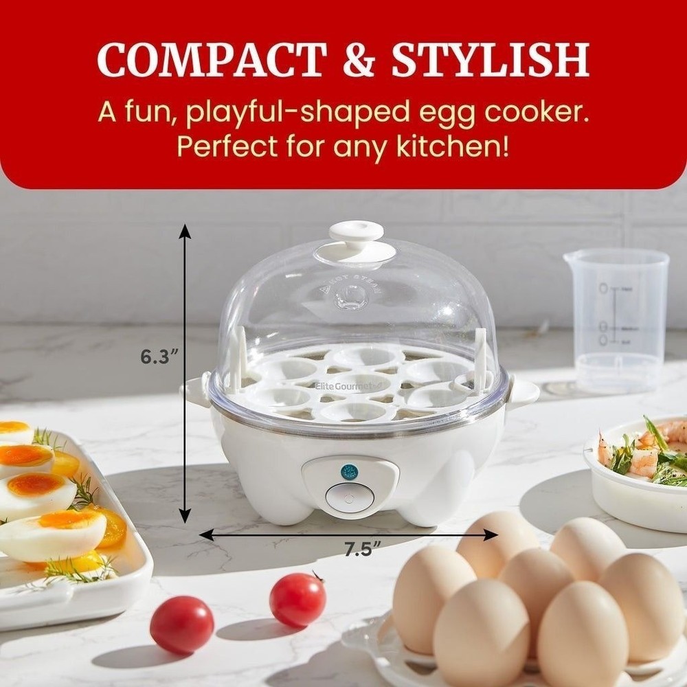 The Elite Gourmet Automatic Easy Egg Cooker