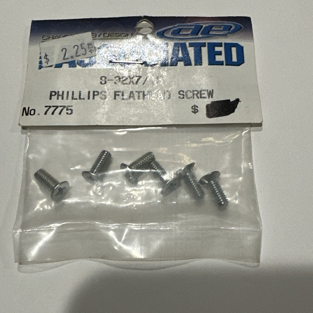 Team Associated Phillips Flathead Screws 8-32x7/16 No 7775