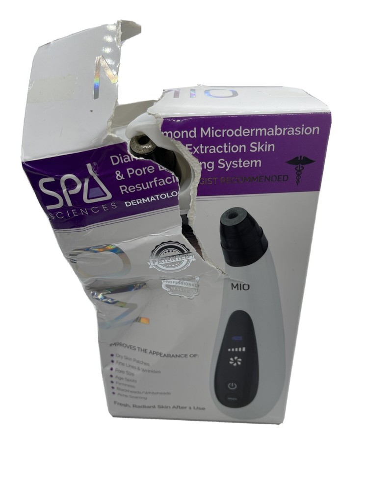 Spa Sciences MIO Microdermabrasion Pore Extraction Skin Resurfacing System White