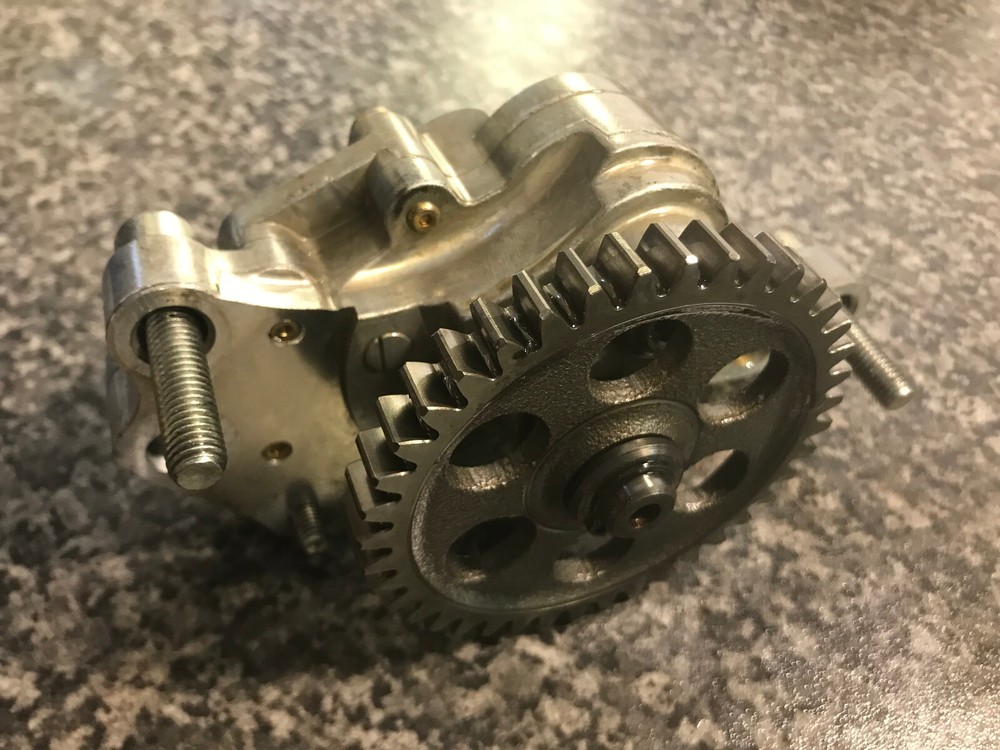 Ducati ST3 oil pump complete assembly with drive gear