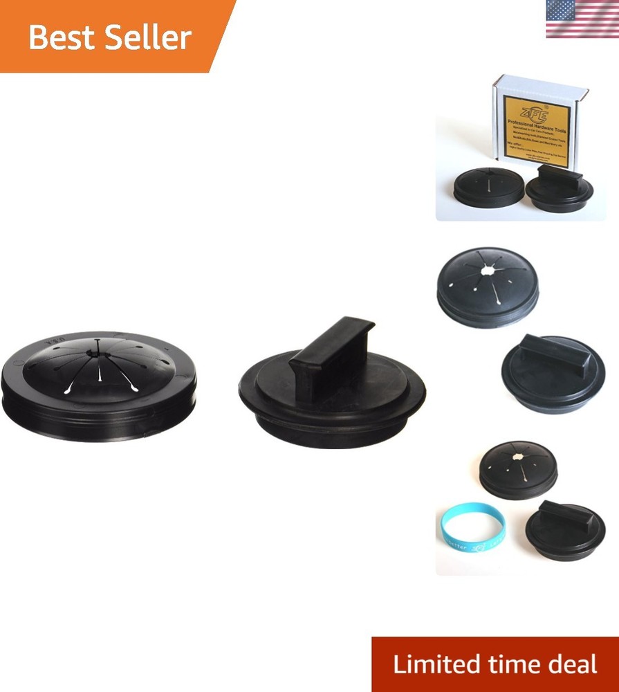 Waste King Black Disposer EZ Mount Garbage Disposal Stopper and Splash Guard ...
