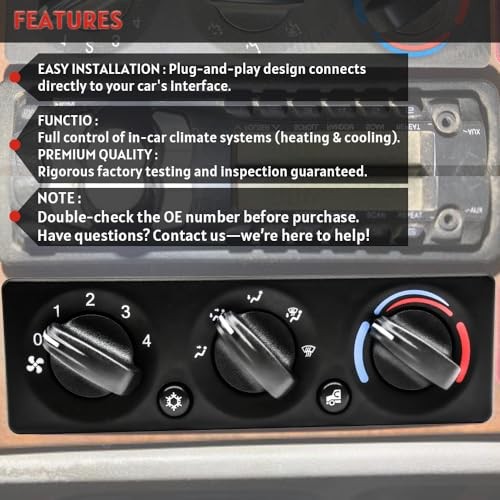 HVAC A/C Heater Climate Control Panel Module Fit for Peterbilt 384 (2008-2015)