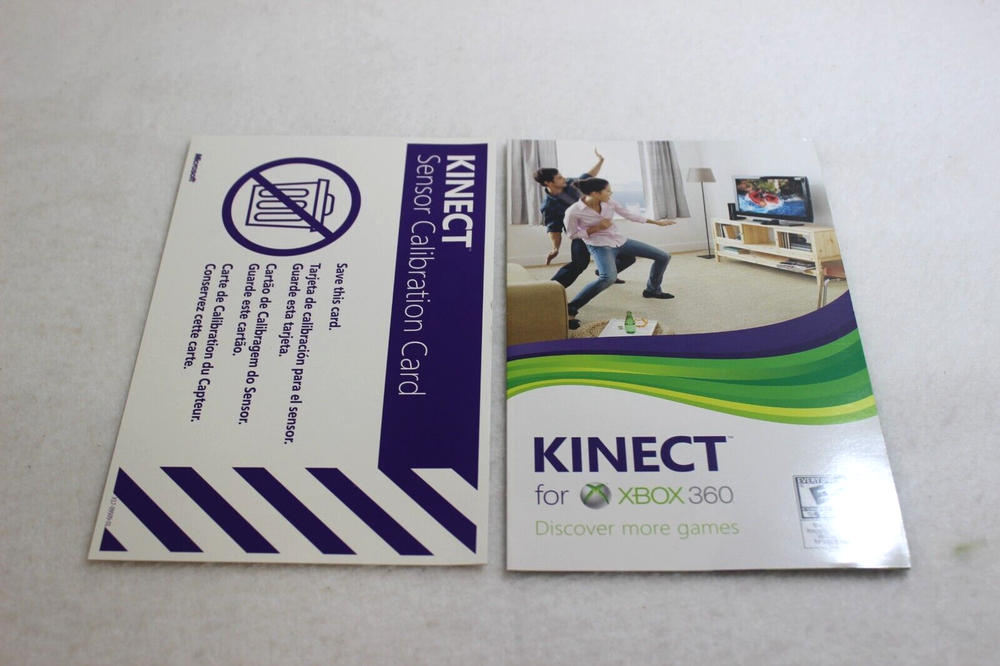 Microsoft Kinect Sensor for XBox 360 With Kinect Adventures Game ~ Complete