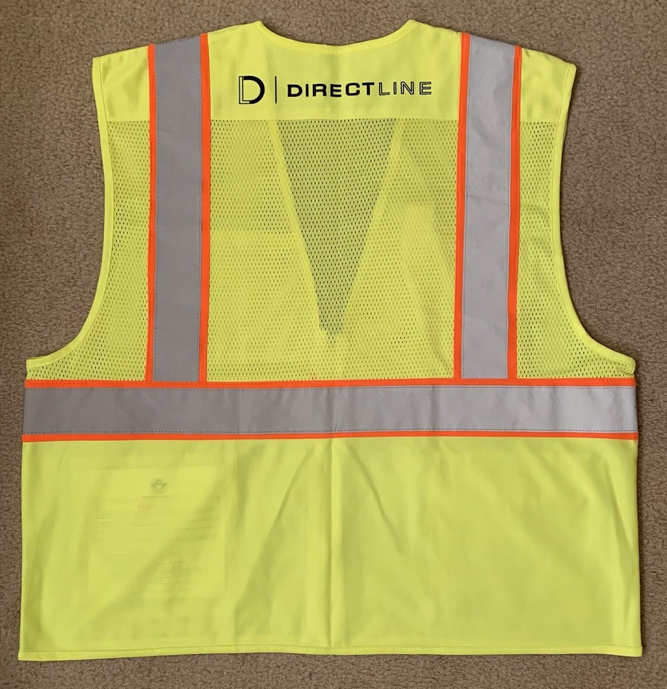2W MS530C-2 Size XL Class 2 Mesh And Solid Ansi Vest - Lime