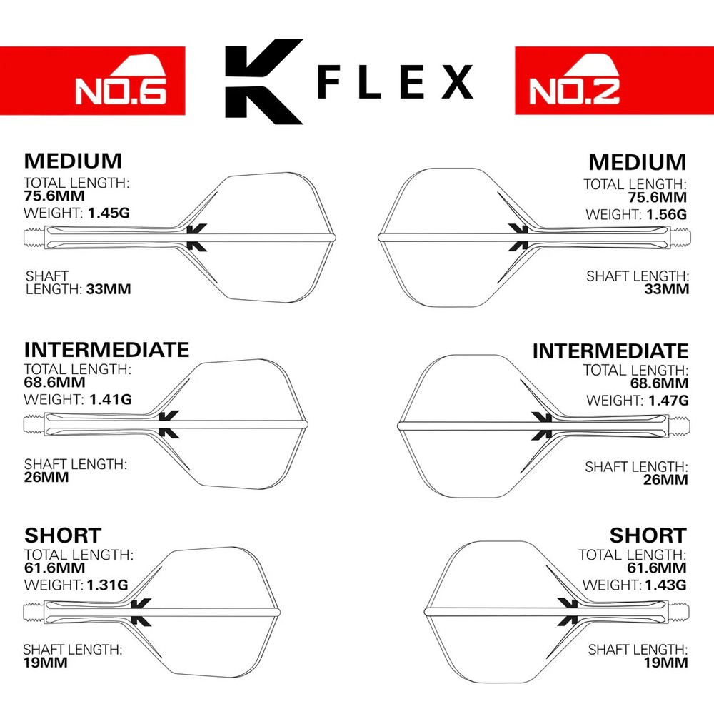 STEPHEN BUNTING TARGET K-FLEX 1 PIECE INTERMEDIATE SHAFT NO2 FLIGHT