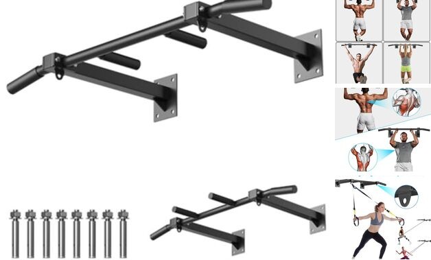 Wall Mount Pull Up Bar, Joist Beam Rafter Mount Pull-up Bar, Ceiling Black5