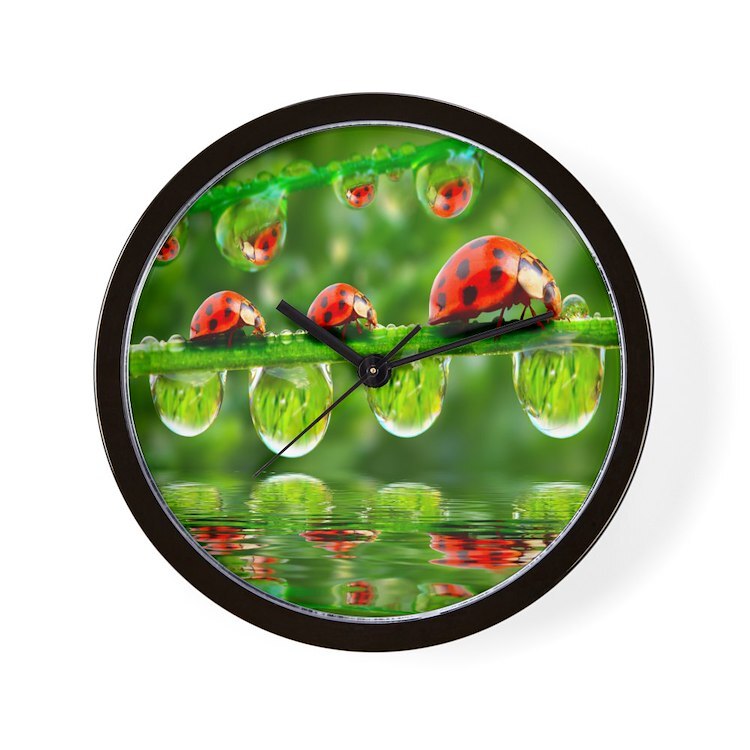 CafePress Ladybug 10" Wall Clock (1553382469)