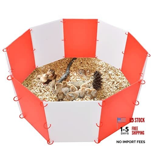 Brooder Box for Chicks, Adjustable Shape & Large Chicken Brooder Start Kit--A