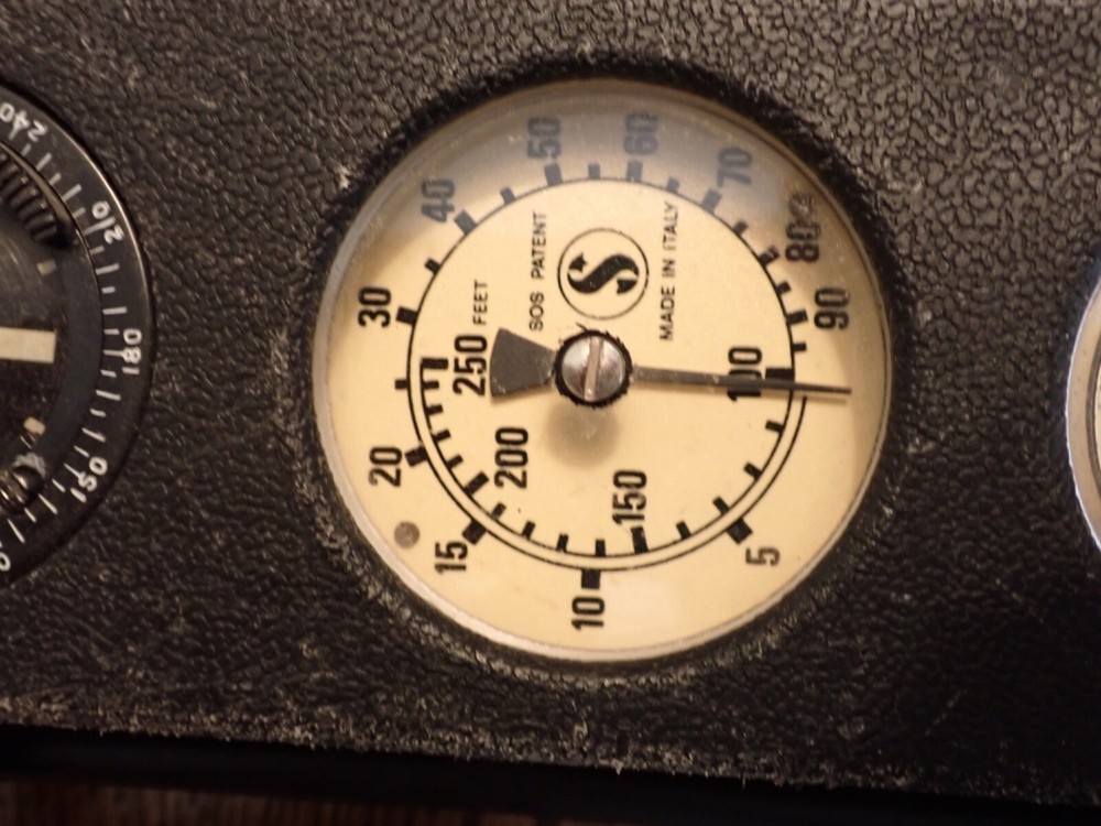 Pennform Scubapro Scuba Console & Princeton Bottom Timer Nice Untested
