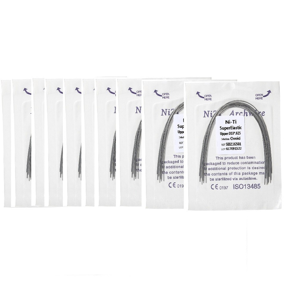 10 Pack Dental Orthodontic Super Elastic Niti Rectangular Arch Wires 18*25 Upper