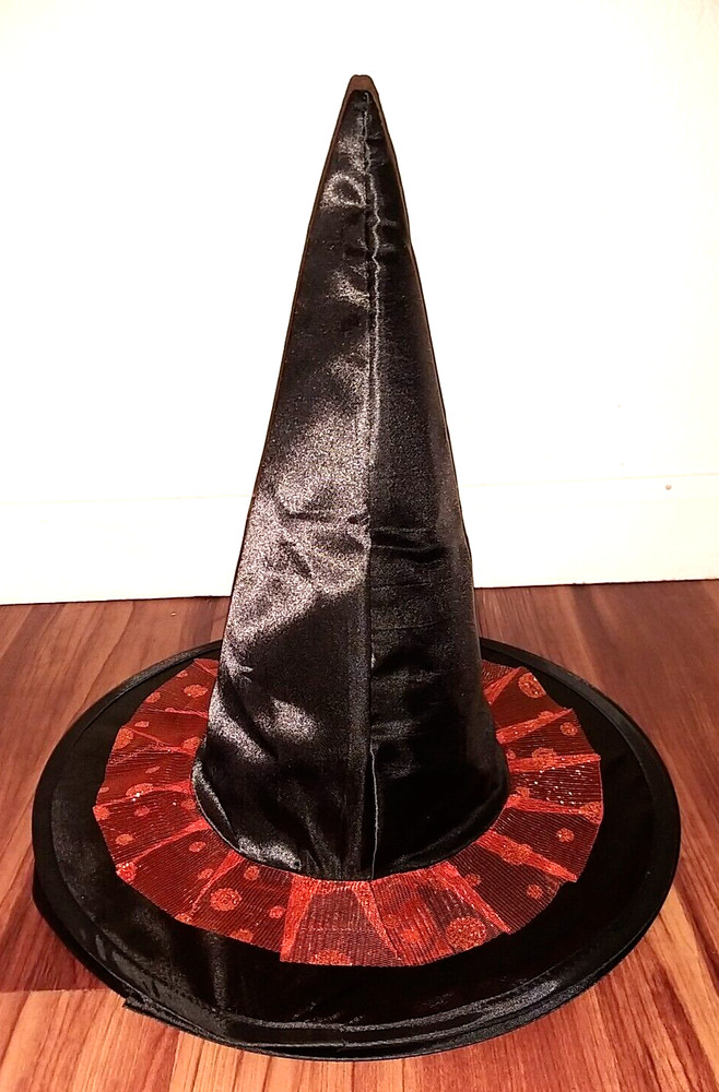 Happy Halloween Witch Hat (Black and Orange)