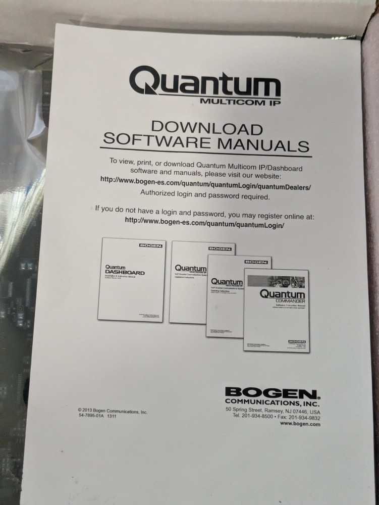 Bogen QSPC1 Quantum Multicom IP Processor Card Module Factory Sealed NOS 1.2.4