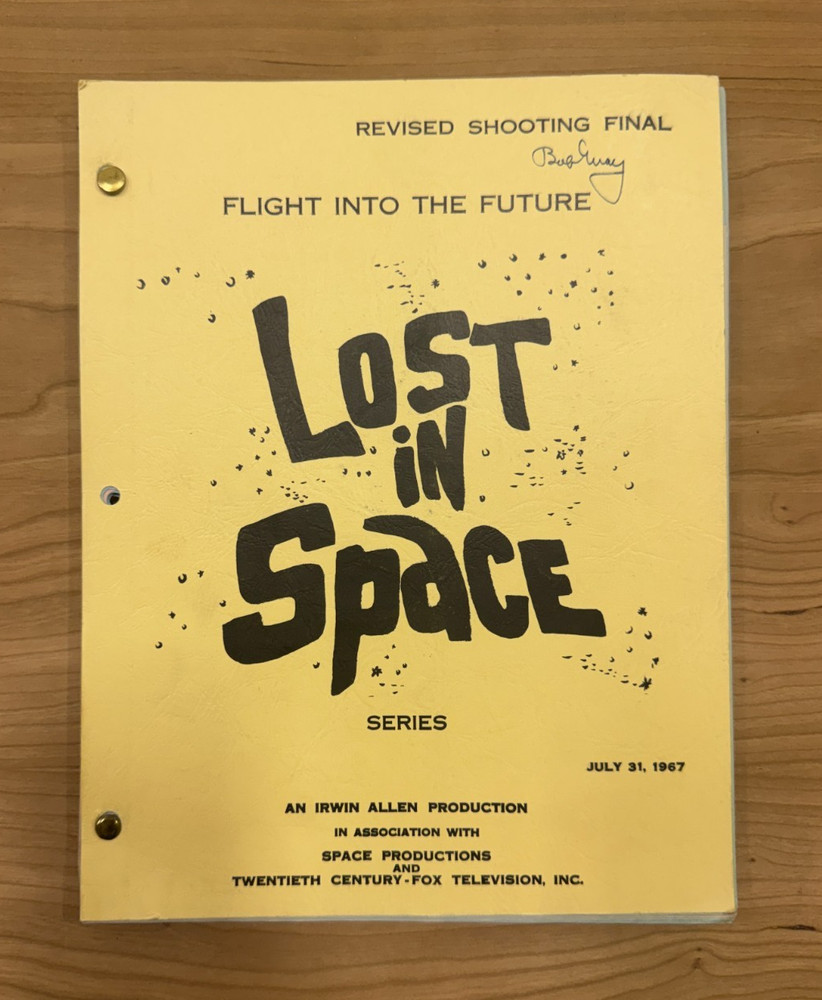 Lost in Space "Flight into the Future" Bob May's Script - Irwin Allen Sci Fi TV