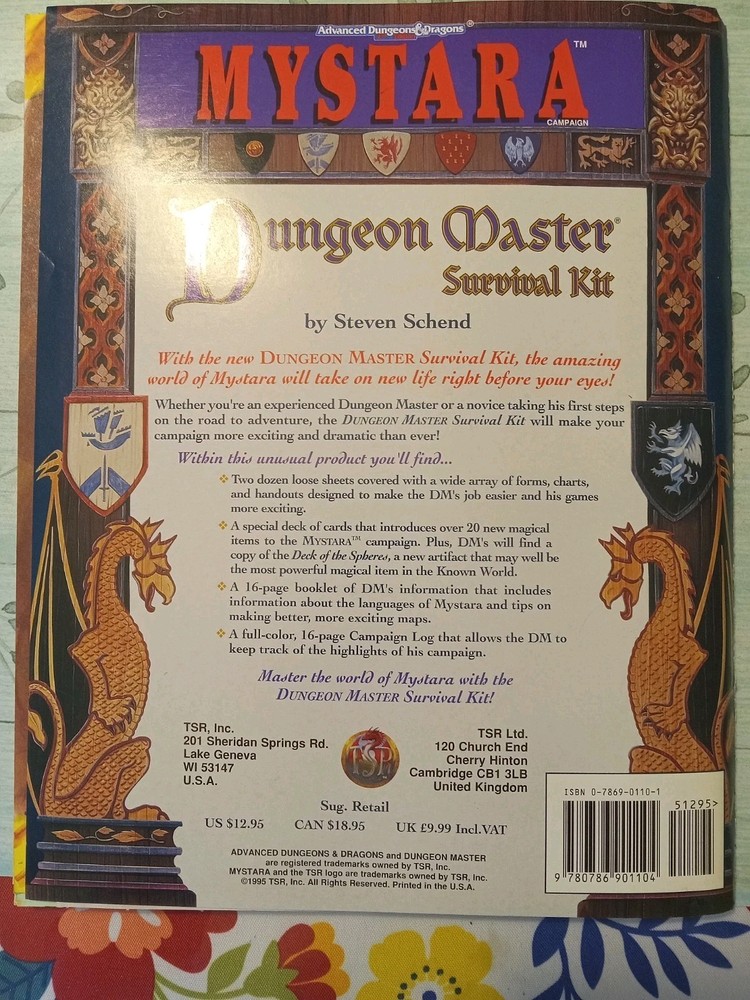 Mystara Dungeon Master Survival Kit Complete 2512