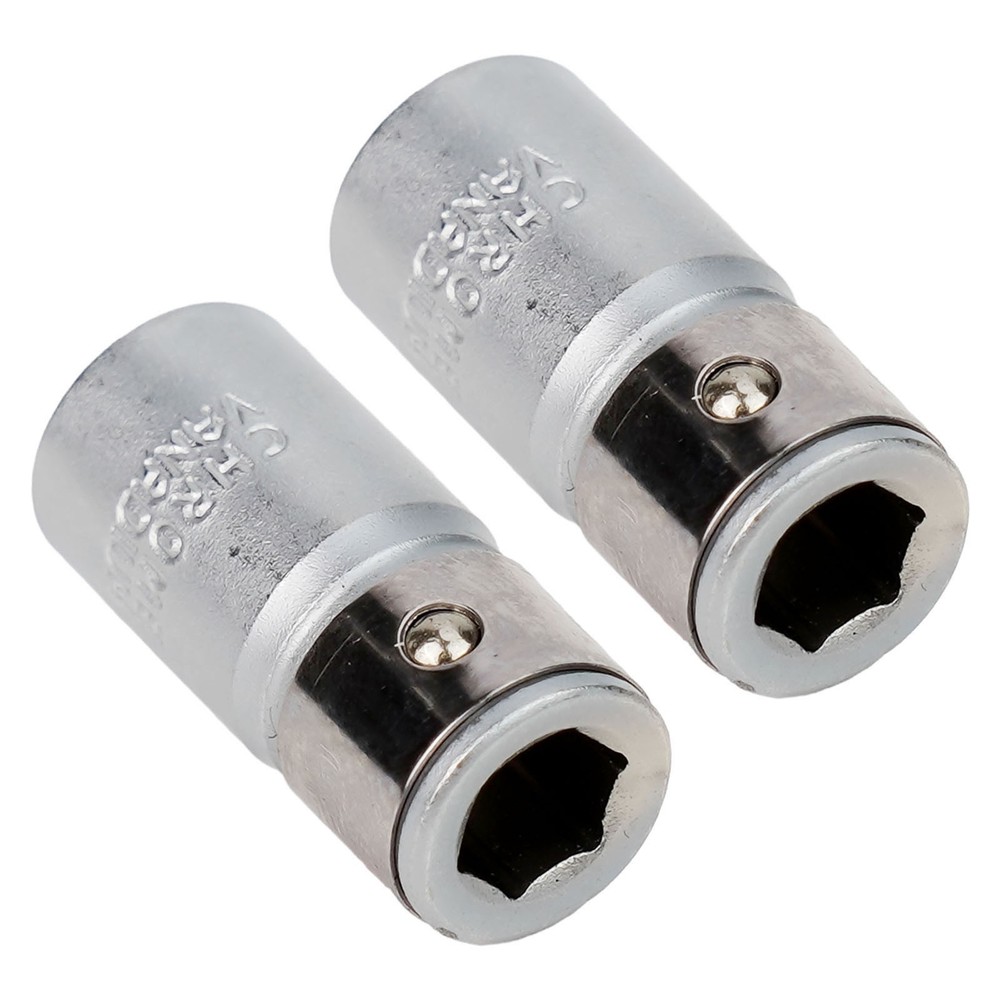 Socket Adapter 2PCS 14 Square Drive to 14 Hex Shank Screwdriver Bits Converter