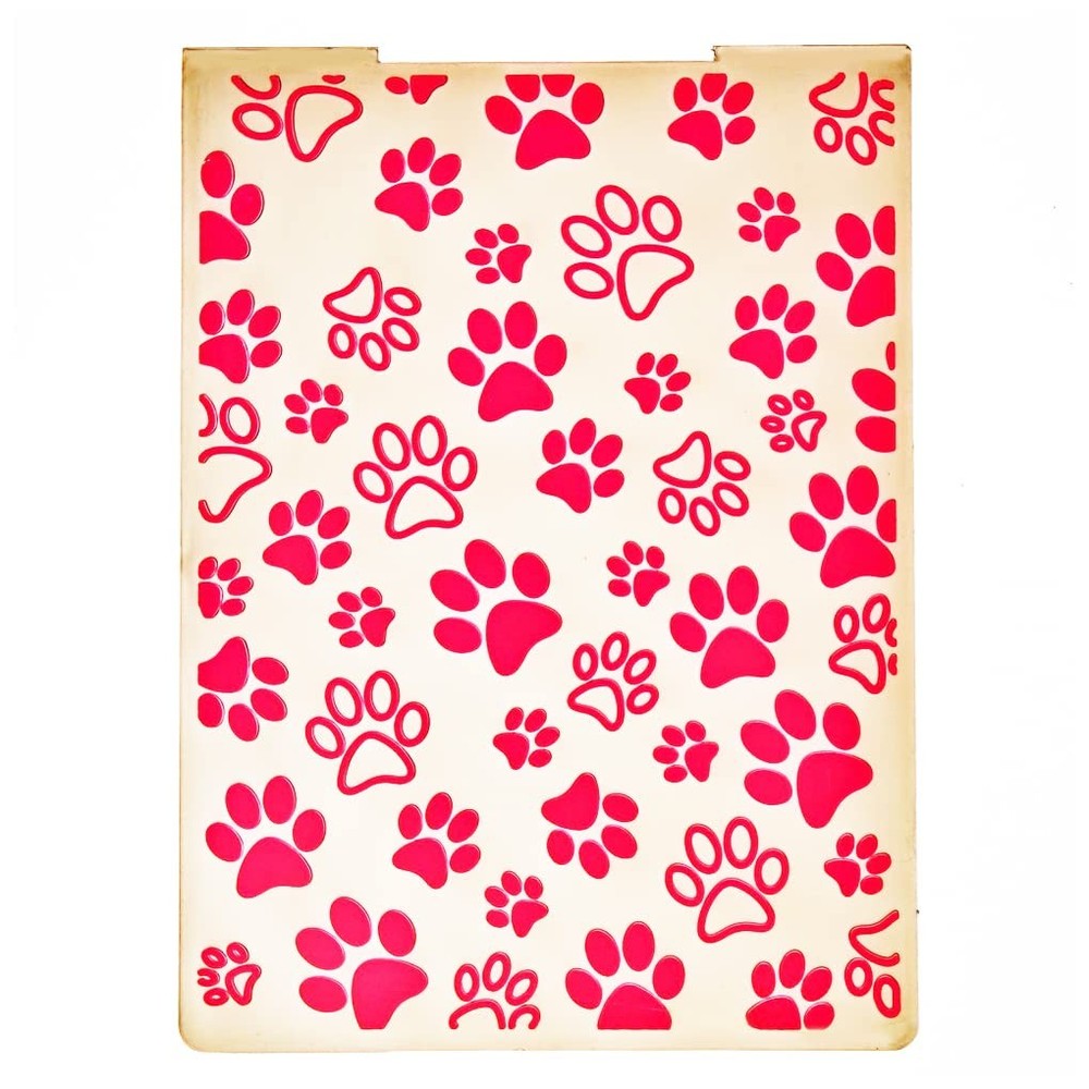 Pet Footprints Plastic Embossing Folders for Card Making Scrapbooking and Oth...