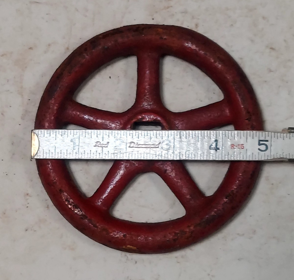 Vintage Cast Iron Steampunk Spigot Valve Handle Water Faucet Knobs 5 Inch