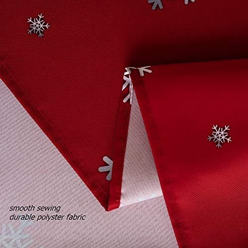 Decorative Christmas Tablecloth,Gradient-Colored 120" x 60" (Rectangular) Red