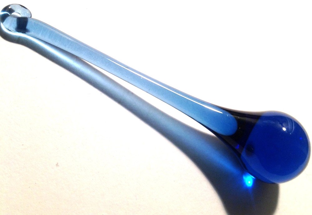 Raindrop Glass Crystals 75MM Medium Blue - 1 PC (P144)