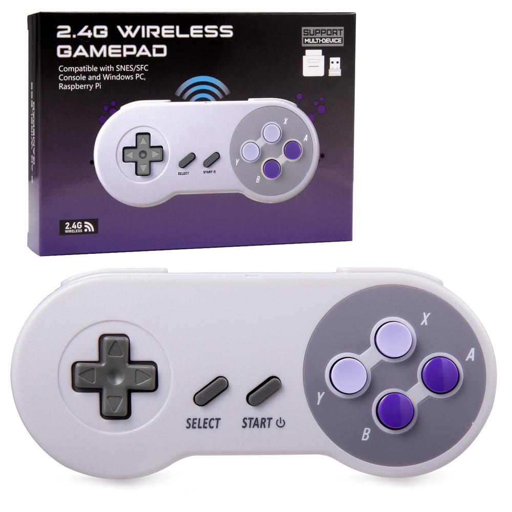 Wireless SNES Gamepad Remote Controller For Original Super SNES Console & SFC US