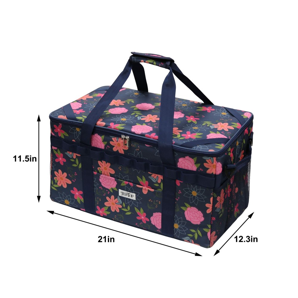49L Camping Organizer Bag with 2 Removable Storage Cubes, Waterproof Foldable...
