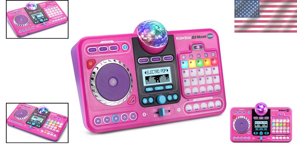Interactive DJ Turntable - Pink