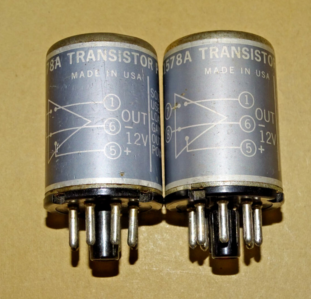 Pair,  Altec Model 1578A Plug-In Transistor Preamplifiers/ Input Transformers