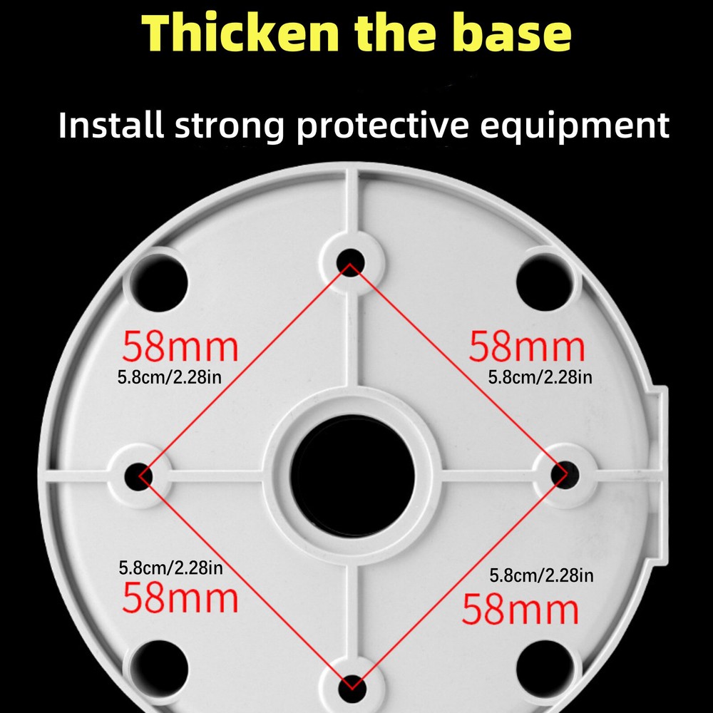 New Deep Base Junction PC Box CCTV Bullet Dome Camera Wall Mount Bracket