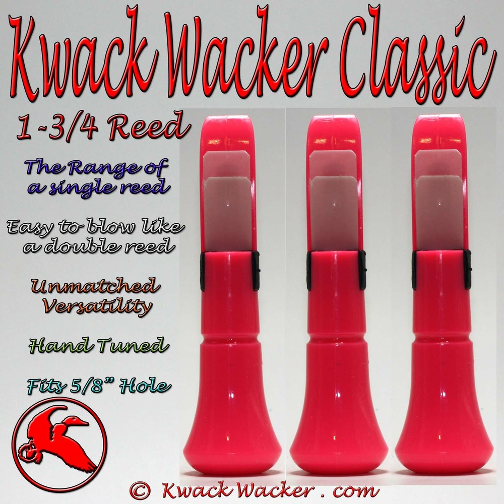 Duck call Inserts Kwack Wacker Classic 1-3/4 Reed 3 Pack