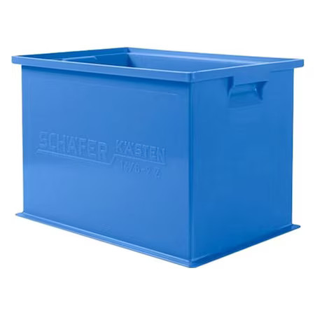 Ssi Schaefer 1462.191312Bl1 Solid & Stackable Straight Wall Storage Container,