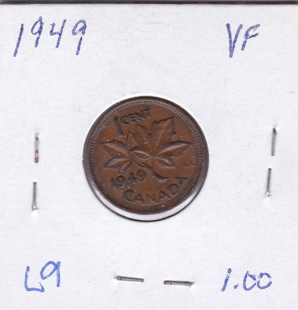 1949 Canada One Cent L9