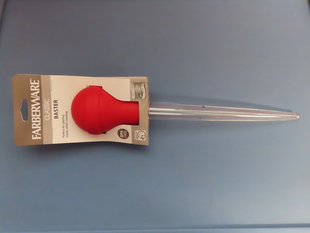 Farberware Baster Red Plastic/Rubber/Silicone #5211675 NEW