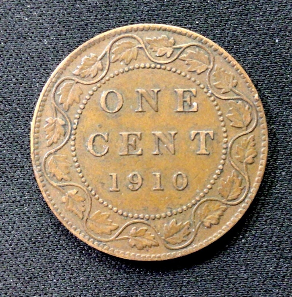 1910 Canadian Cent. ENN Coins