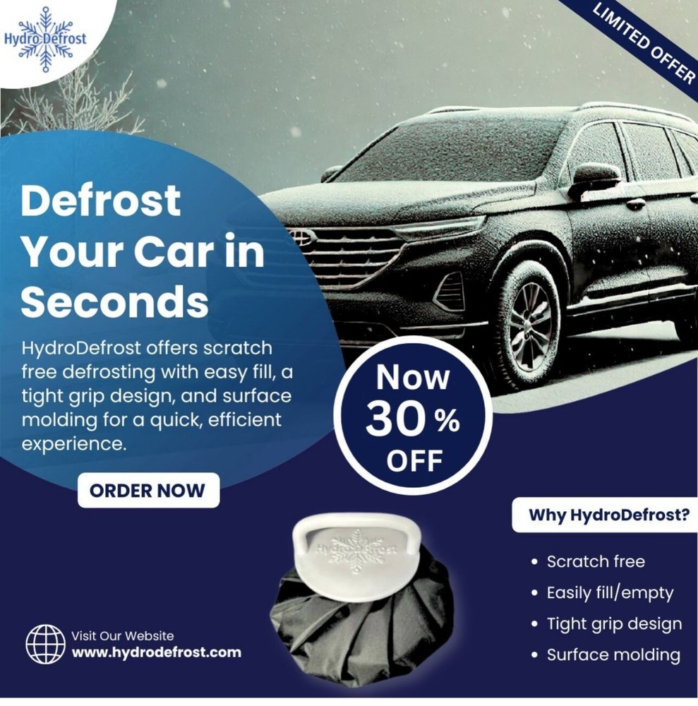 HydroDefrost 2.0 Windshield Defroster & Ice Remover | Fast De-Icing & Defrost