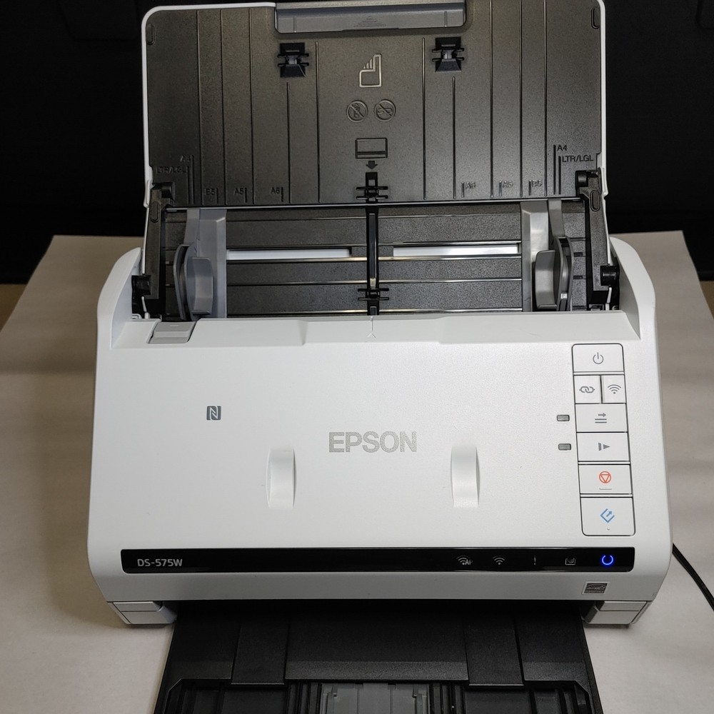 Epson DS-575W Duplex Document Scanner with Power Adapter (Missing Part)