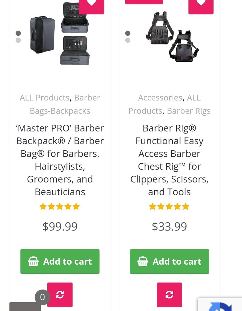 Barber Backpack Mobile Travel and Organizer Bag