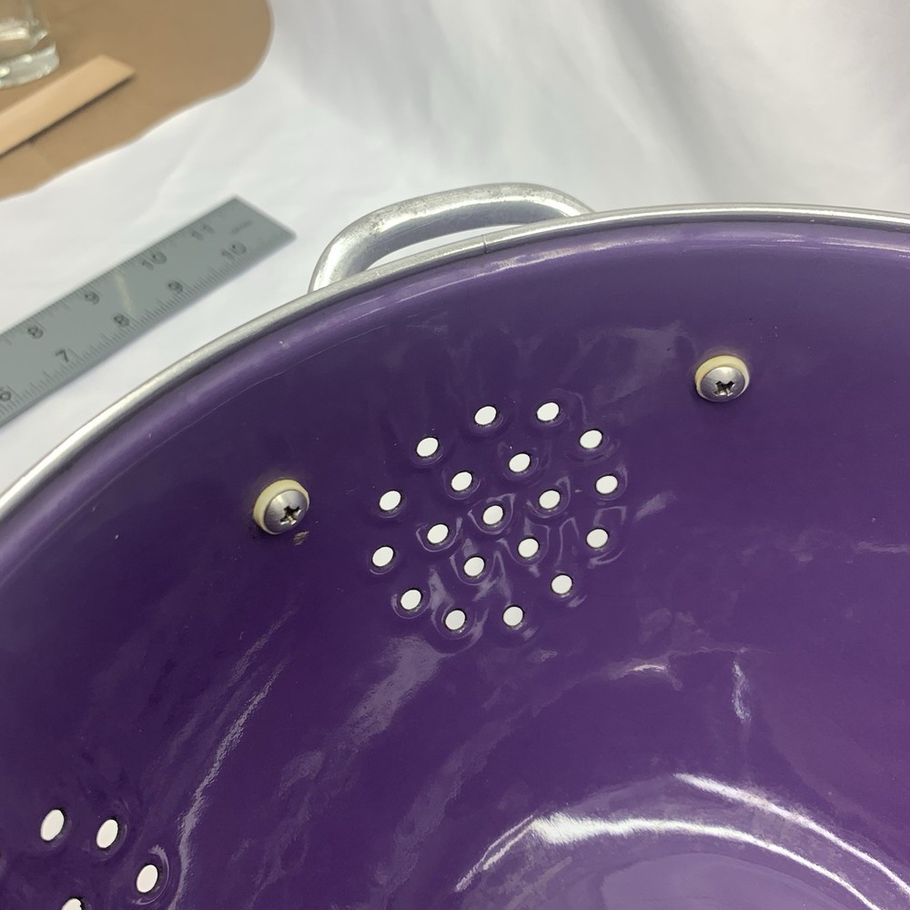 Colander Strainer Deep Purple, 2 handles