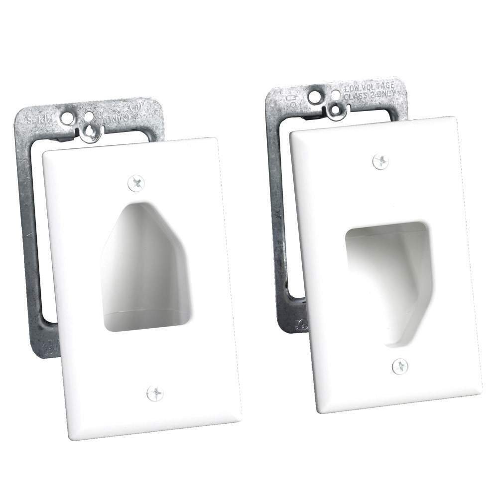 Datacomm Electronics 503331whkit Flat Panel Tv Cable Organizer Kit