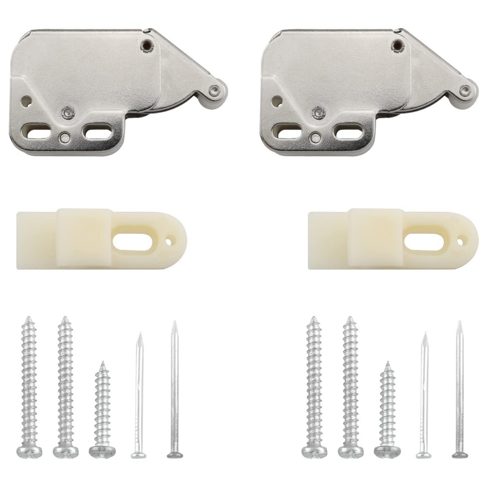 WHYHKJ 2 Sets Spring Loaded Mini Tip Push Catch Release Latch to Open...